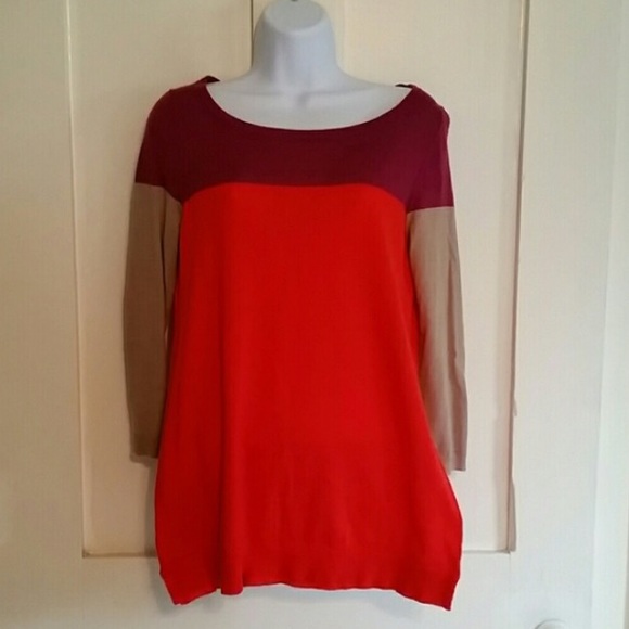 Ann Taylor Loft Colorblock Sweater