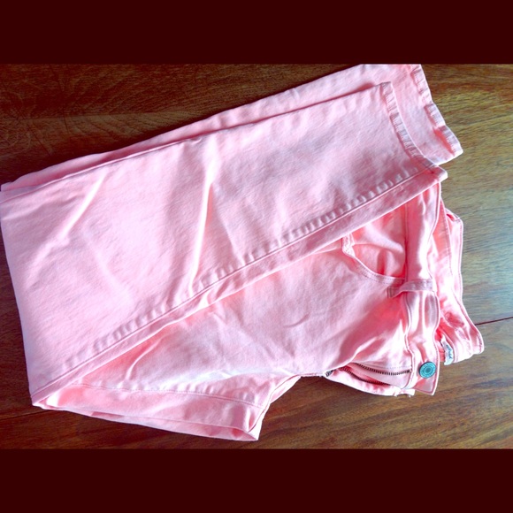 Neon stretch skinny jeans