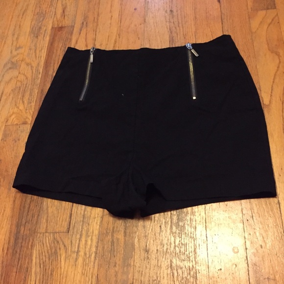 Black high waisted shorts