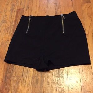 Black high waisted shorts