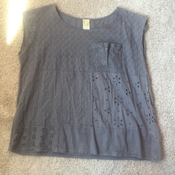 Gray Anthropologie shirt