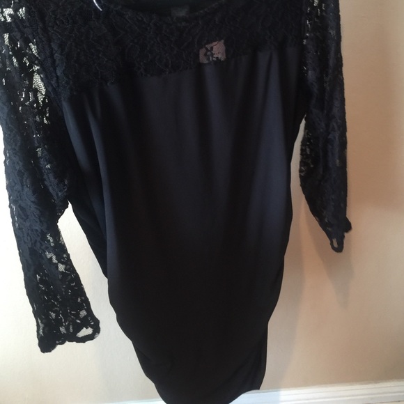 brand new waist rochet sides lace 3/4 sleeve
