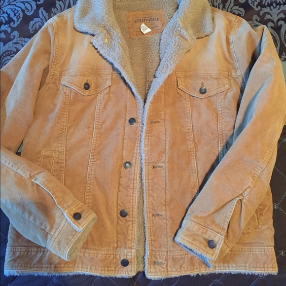 Aeropastle corduroy woman's medium coat