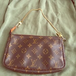 Authentic Louis Vuitton clutch wristlet