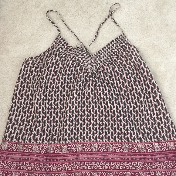 Printed Trapeze Top