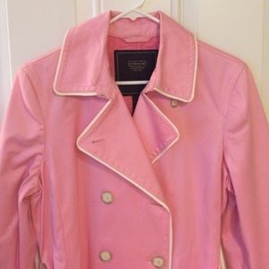 Pink Coach trench coat