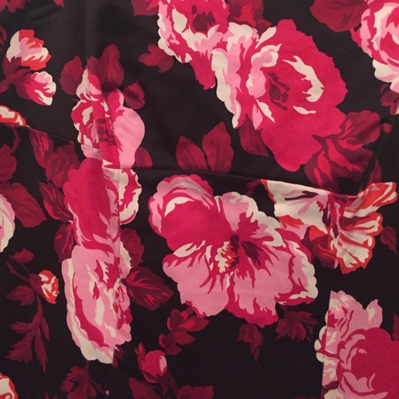 Cache pink/red flower dress - Picture 2 of 4