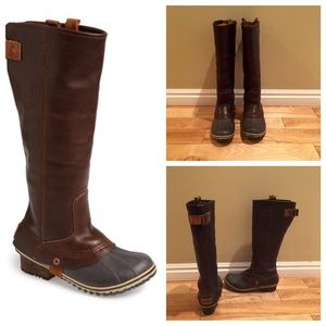 SOREL "Slimpack" Riding Boot in Nutmeg