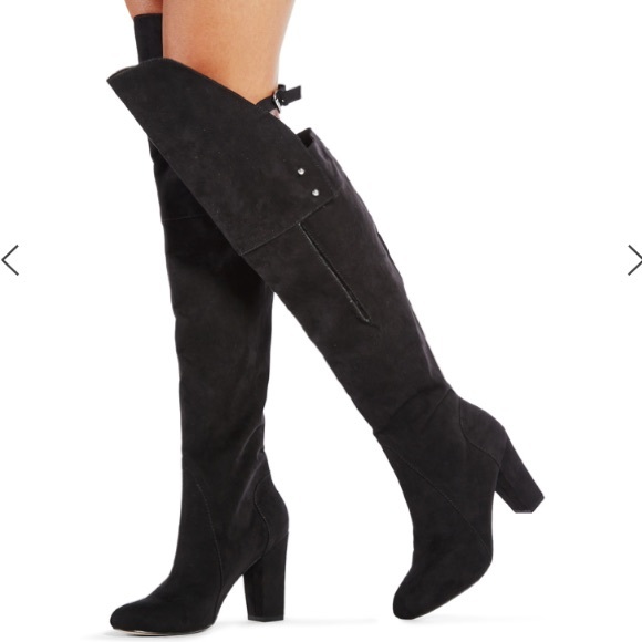 Never used, 7.5 black over the knee boots. 😍