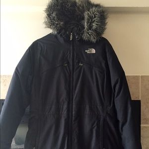 Knee length Northface Coat