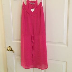 Naked Zebra pink drawstring dress Small