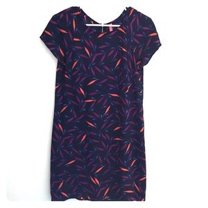 Purple & pink feathers dress