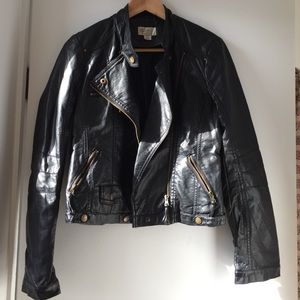 Faux leather Moto jacket