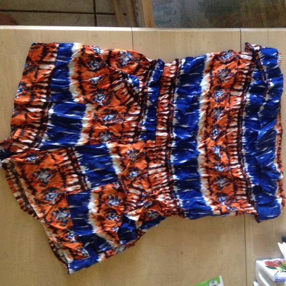 Medium strapless romper