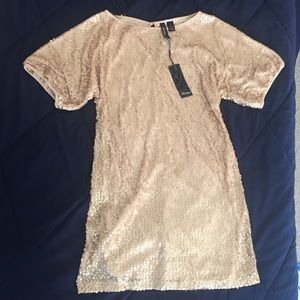BKE gold sequined dress