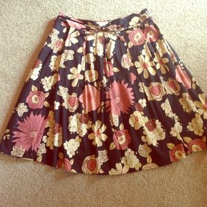 Max Studio full, floral, cotton skirt