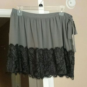 Grey Lacy Skirt