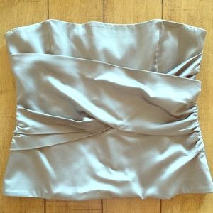 BCBG silver tube top