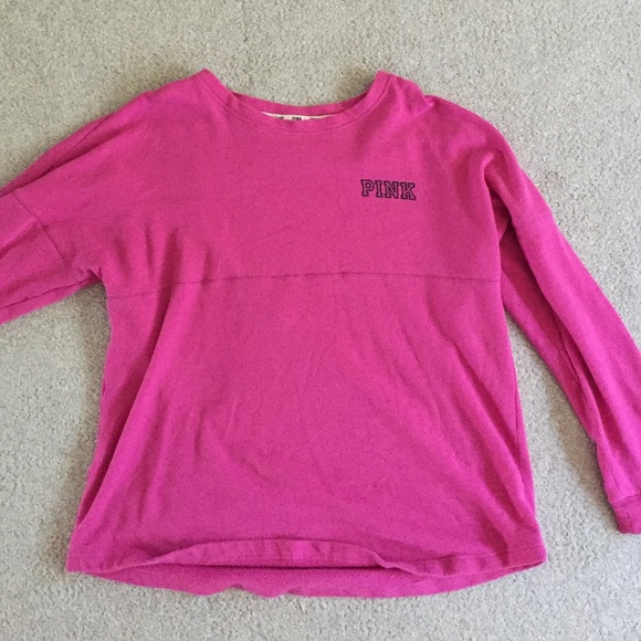 Pink vs crew neck