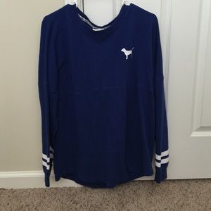 PINK Victoria Secrete Varsity Crew Neck shirt