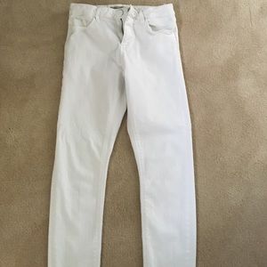 PETITE white jeans from Topshop