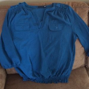 Turquoise 3/4 sleeve top