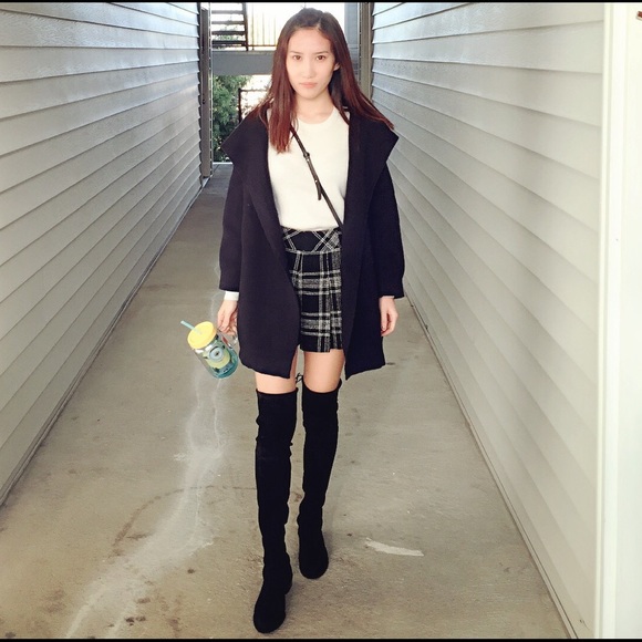 Navy blue cotton coat