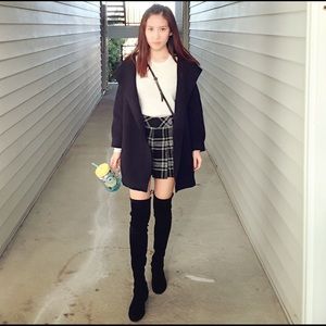 Navy blue cotton coat