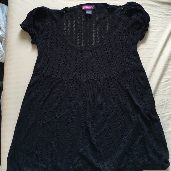 Black top with lace