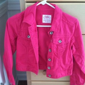 Justice Pink Denim Jacket