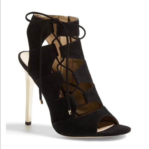 Lace Up Suede Sandals