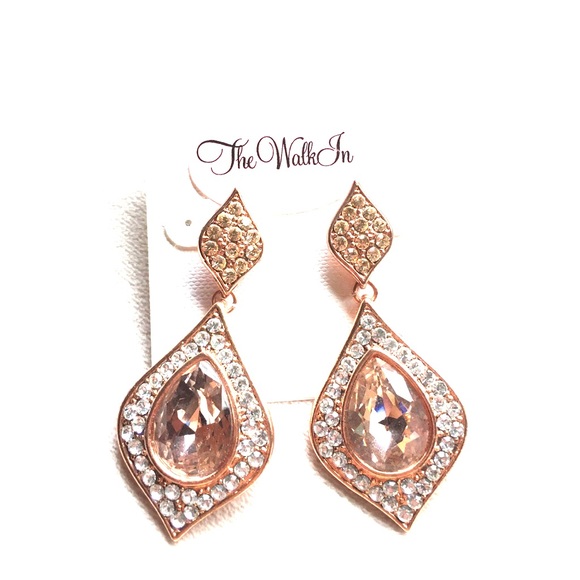 Rose Gold Statement Earrings