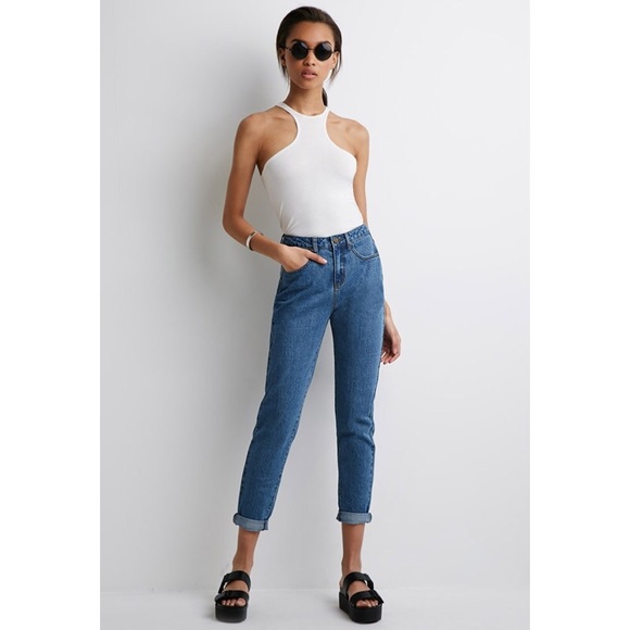 High-Rise Mom Jeans