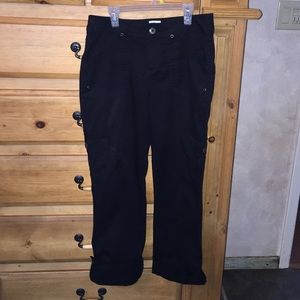 St, John's Bay Black Cargo Capris