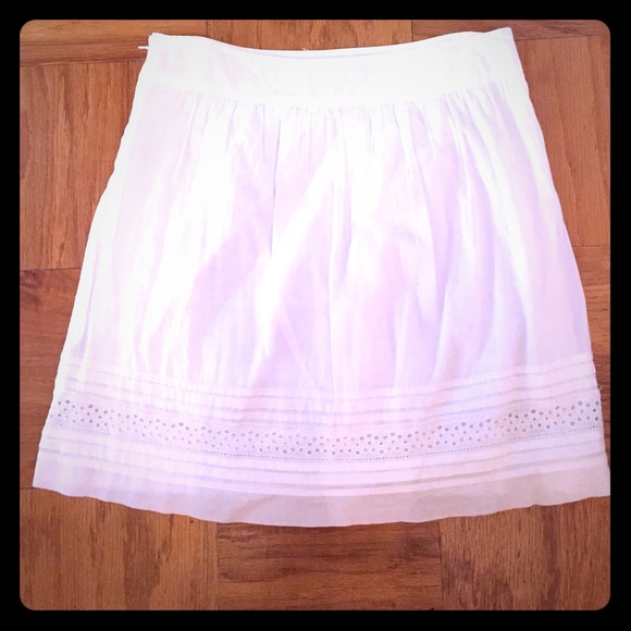 Ann Taylor Loft white skirt