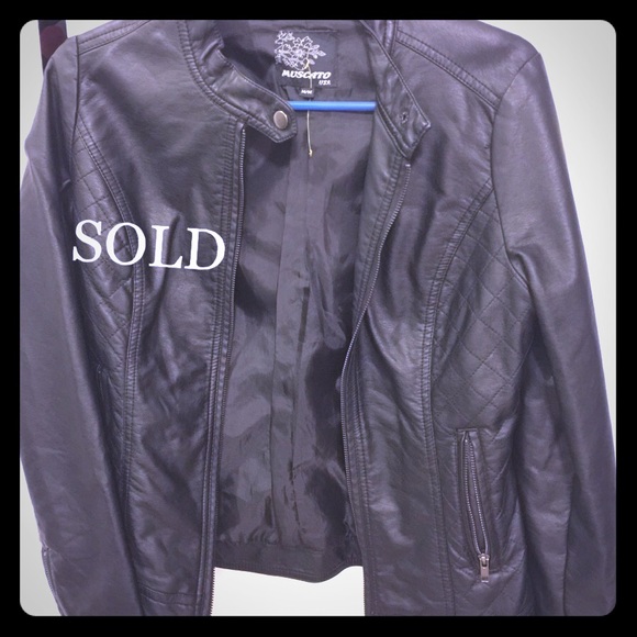 SOLD Women Motorbike Faux Leather Jacket - Picture 1 of 2
