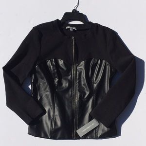 🎉🎉HOST PICK🎉🎉NY Col. Vegan Leather/Knit Jacket