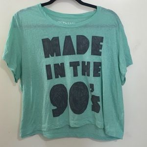 Aeropostale Bethany Mota Made In The 90's Crop Top