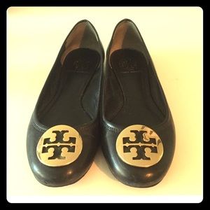 Tory Burch black "Reva" flat.  Updated style