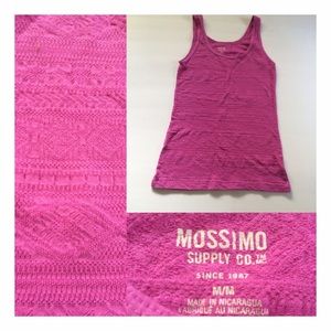 Patterned hot pink tank