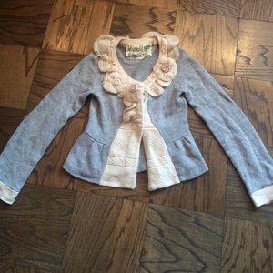 Anthropologie sweater with floral detail