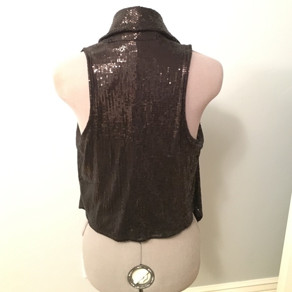 Black sequined H&M cardigan size S - Picture 2 of 4