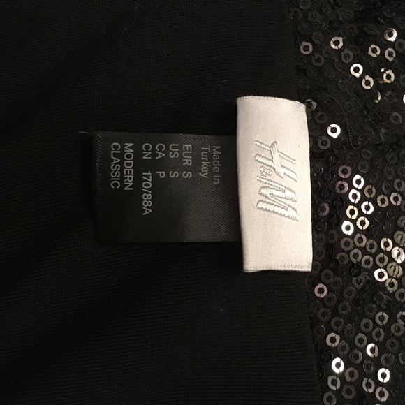 Black sequined H&M cardigan size S - Picture 4 of 4