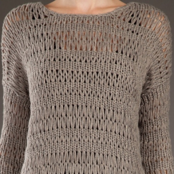 Vince Loose Knit Wool String Sweater - Picture 3 of 4
