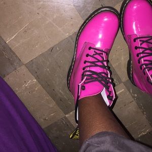 Pink Dr. Marten Boots