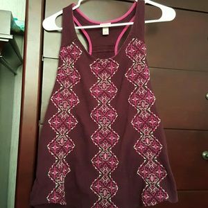 Mossimo aztec print razor back tanktop