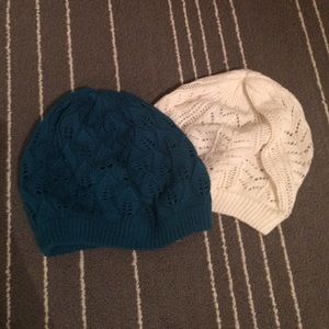 BUNDLE: 2 crochet beanies!