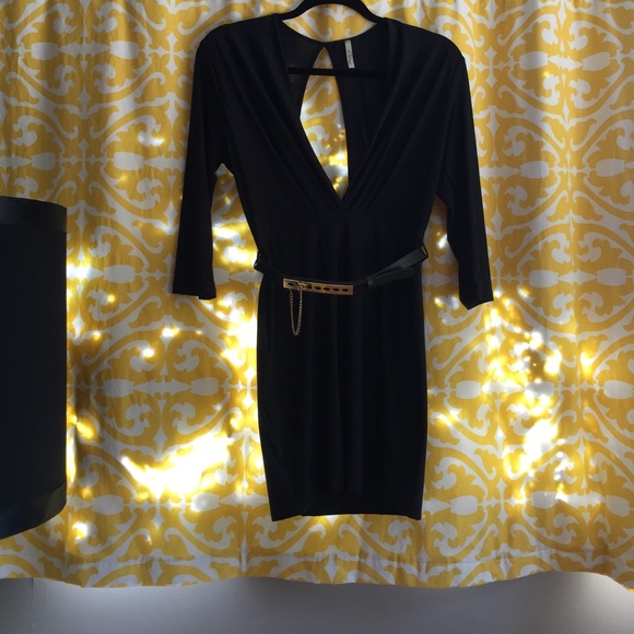 Black mini dress