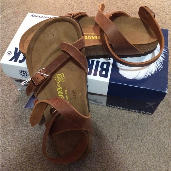 Birkenstock Yara Gladiator Antique Brown - Picture 2 of 3