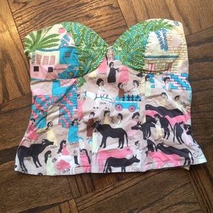 Anthropologie by Tracey Reese bustier top